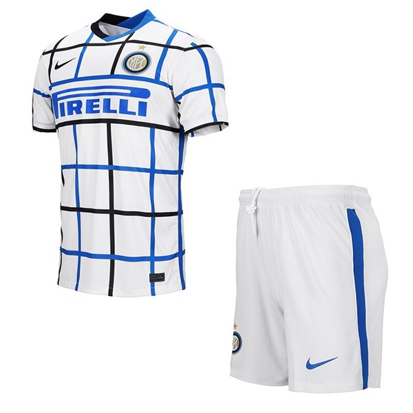 Camiseta Inter Milan Segunda equipo Niños 2020-21 Blanco
